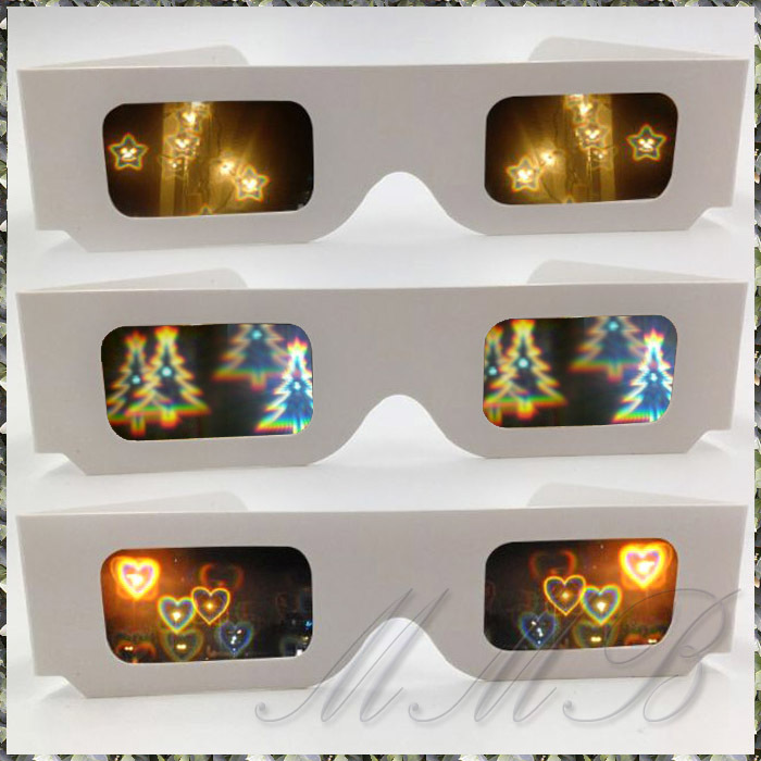 Rainbow Prism 3d Glasses ночь . очки роман шик illumination стакан очки фейерверк очки 3 шт. комплект [ бесплатная доставка ]