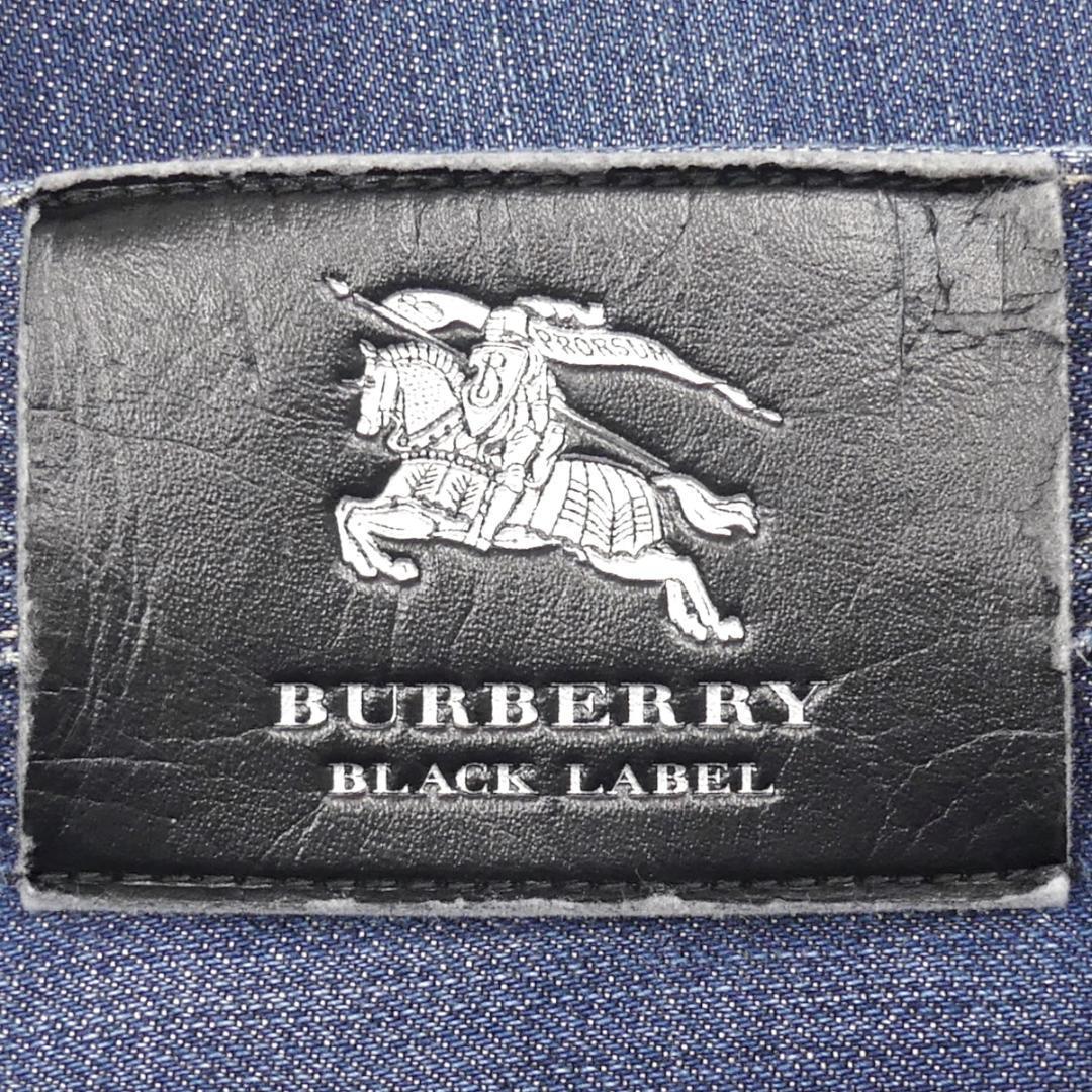 即決★BURBERRY BLACK LABE★W29位 ジーンズ 廃盤 バーバリーブラックレーベル メンズ 70 デニム ノバチェック 三陽商会 ナイト刺繍