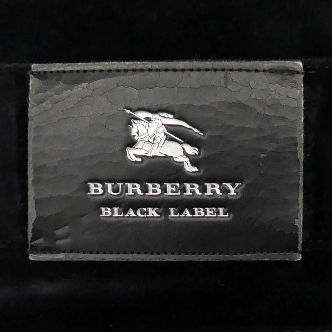即決★BURBERRY BLACK LABE★W31位 ベロアパンツ 廃盤 バーバリーブラックレーベル メンズ 73 黒 三陽商会 ナイト刺繍 ライン