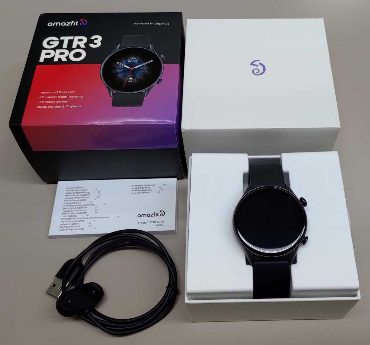 美品 ♪ amazfit GTR3 PRO ブラック ☆ グローバル版 pci.org.py