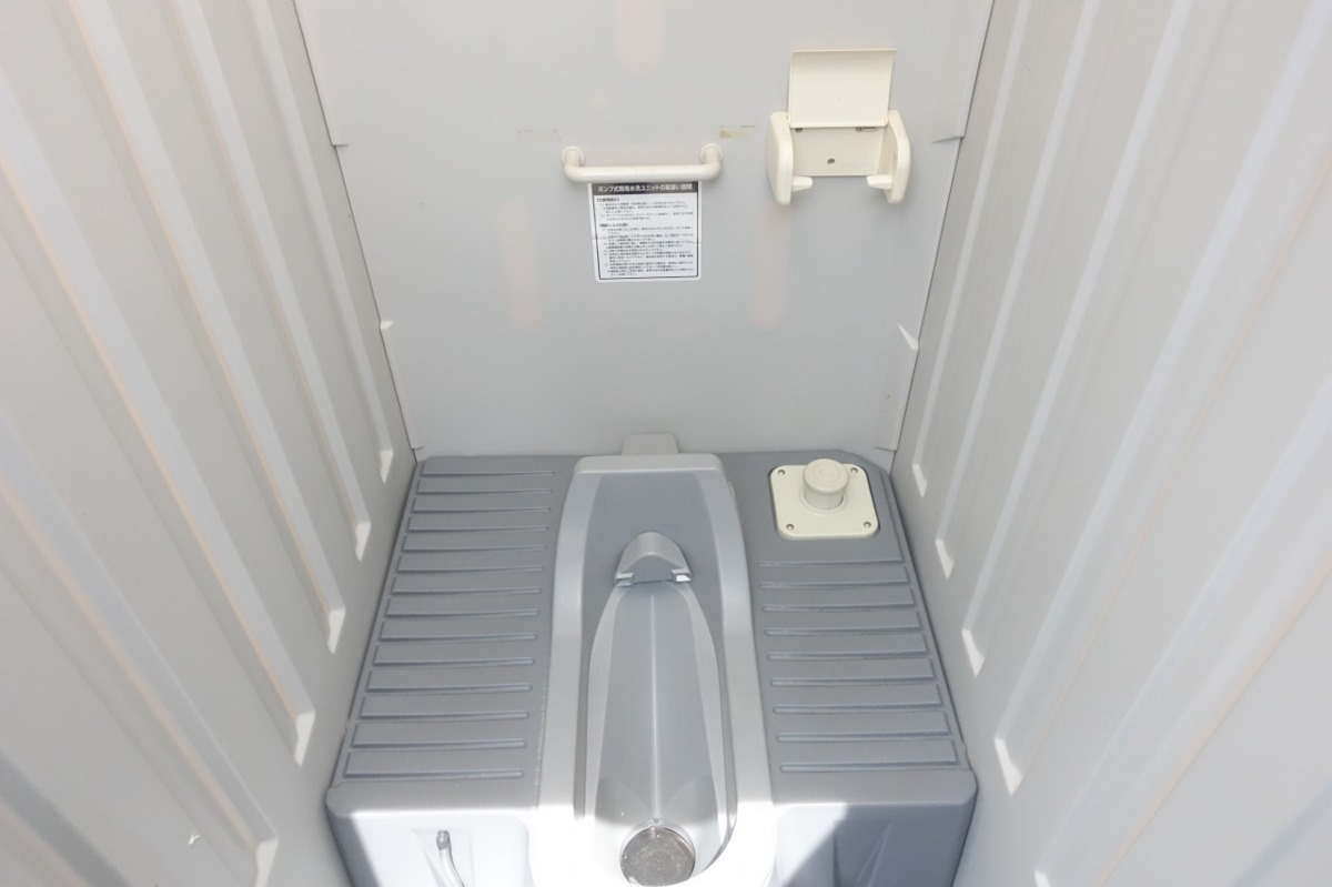  Shizuoka prefecture / pickup limitation flushing temporary toilet Japanese style specification used simple toilet lighting switch attaching 