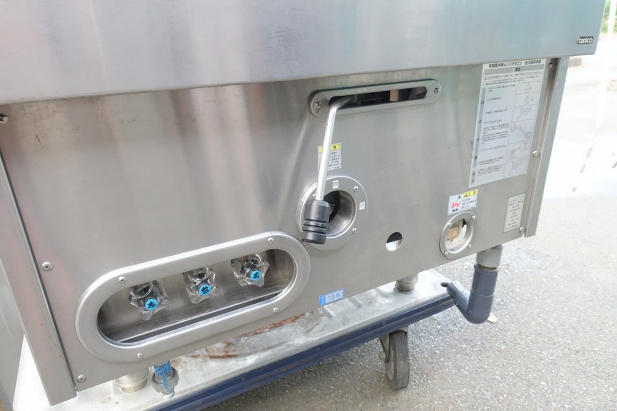 静岡県発 都市ガス タニコー ブロワー付中華レンジ 1口 ドラゴンIL ガス+100V 業務用 厨房 ガスコンロ 中華コンロ_画像4