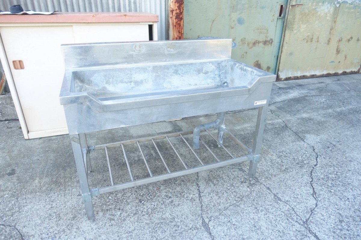 D 120*60*96cm サンウェーブ ステンレス 1槽 舟型シンク 業務用 D 120*60*96cm サンウェーブ ステンレス 1槽 舟型シンク 業務用