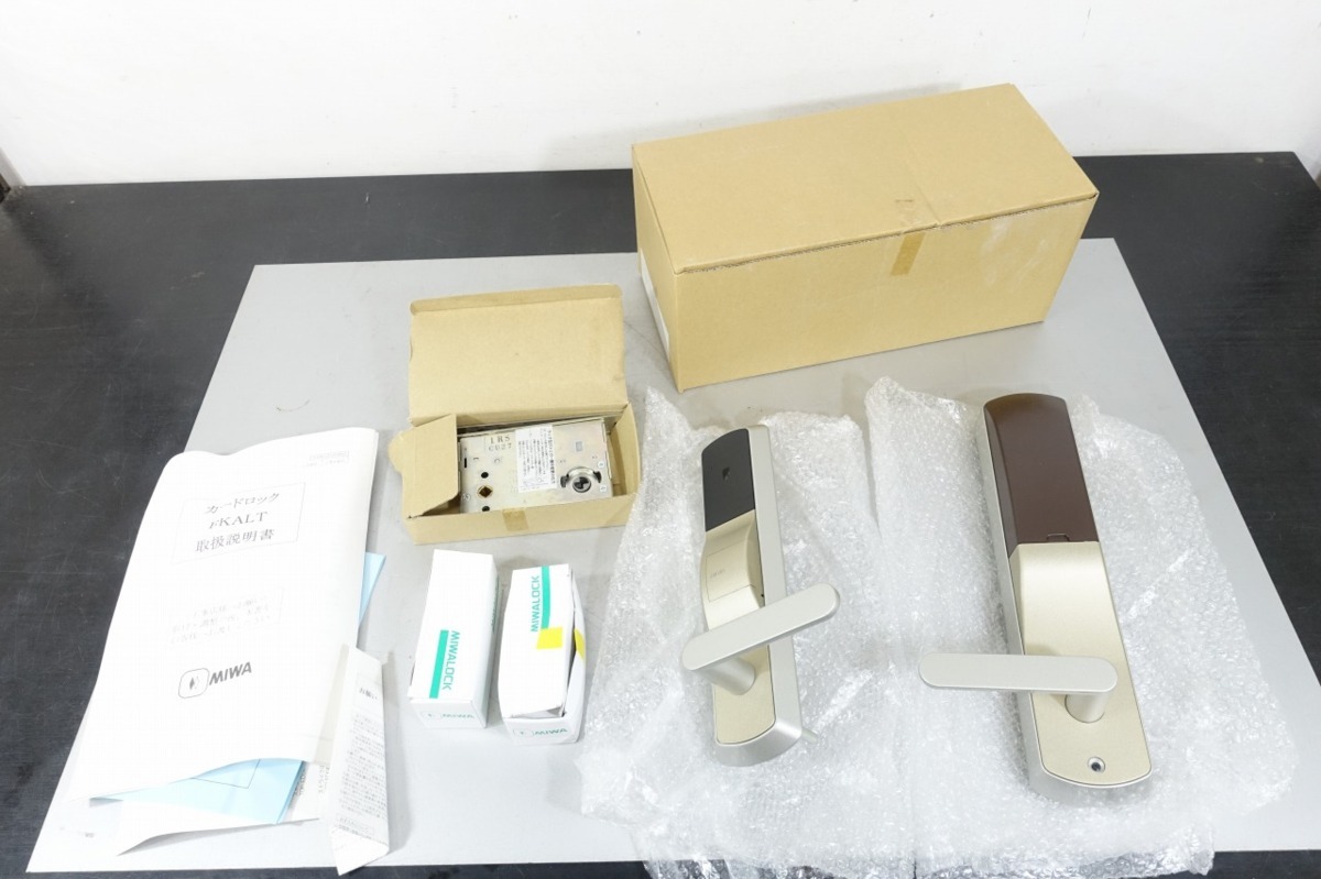 未使用在庫品 MIWA Felica対応 自動施錠型レバーハンドル カードロック FKALT ミワ U9FKALT33-2 美和ロック シリンダー 玄関 鍵