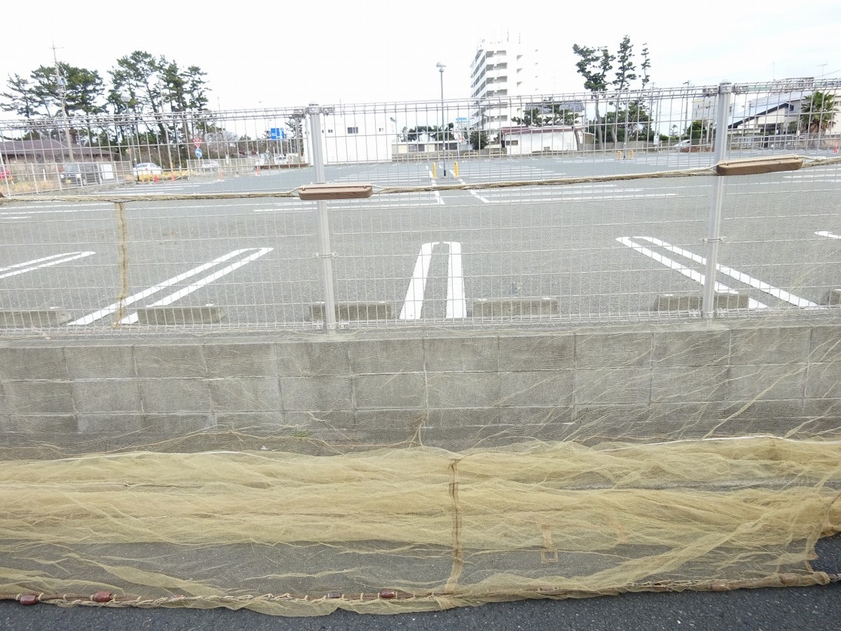 静岡県発　全長110m　漁網　捕獲網　追い込み網　袋網　地引網　養殖用　池上げ　ネット　魚網_画像3