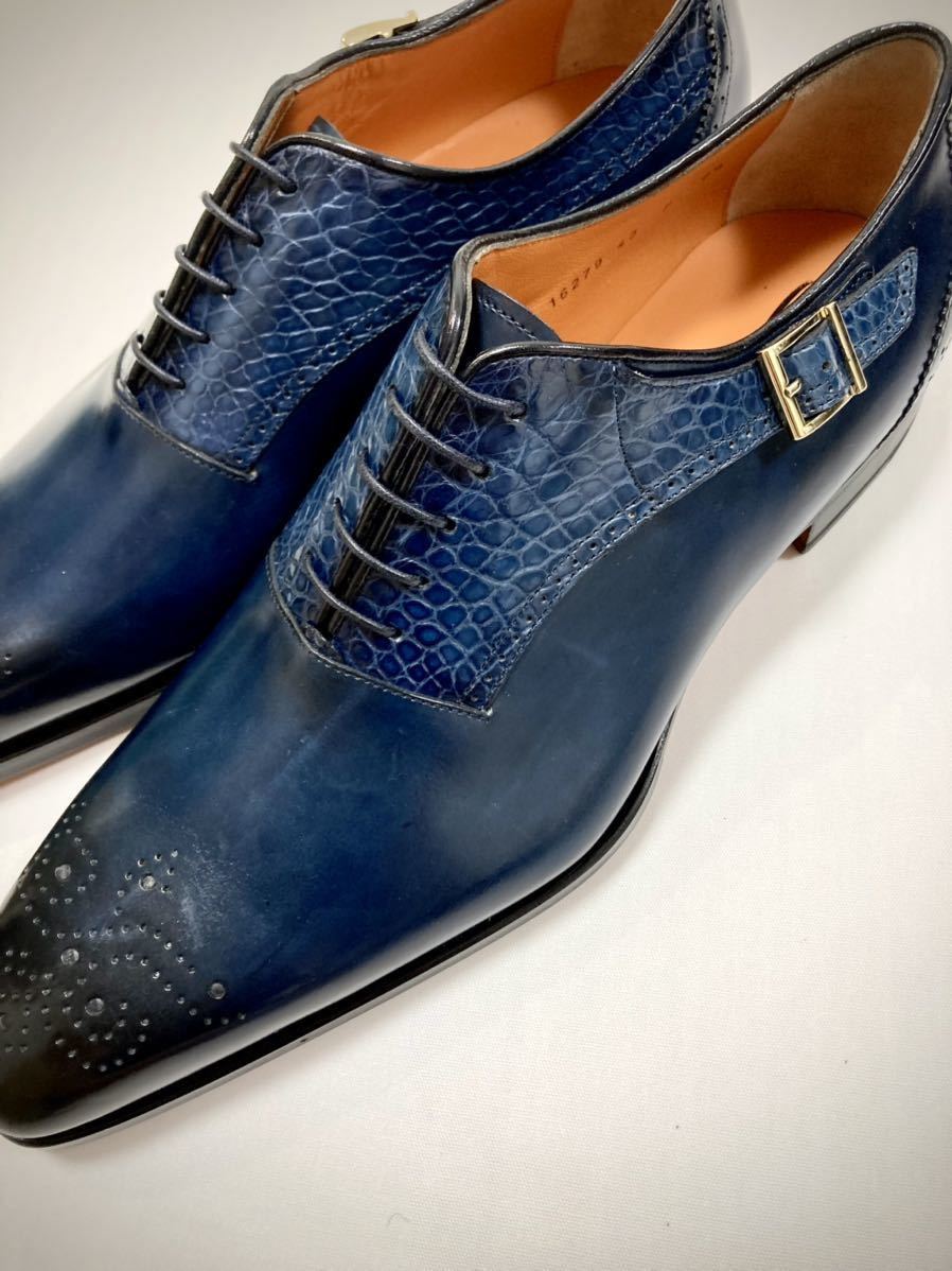 ☆新品! 最高級! 10.7万! サントーニ Santoni レザー ☆新品! 最高級! 10.7万! サントーニ Santoni レザー