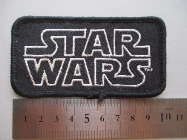 【中古】STAR WARS『スターウォーズ』ロゴ刺繍ワッペン/ルーカス フィルムLucasfilm Ltd. SFアップリケ映画パッチ ジョージ ルーカス S58_画像8