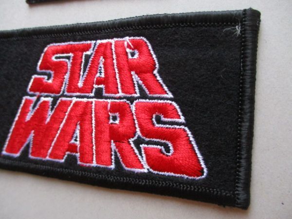 【セット】70s STAR WARS スターウォーズ ロゴ刺繍ワッペン/当時物ルーカスフィルムLucasfilm Ltd.ルーカスSFアップリケ映画パッチLOGO S58_画像4