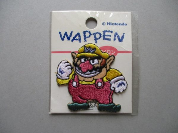 90s スーパーマリオブラザーズ『ワリオ』刺繍ワッペン 90s スーパーマリオブラザーズ『ワリオ』刺繍ワッペン