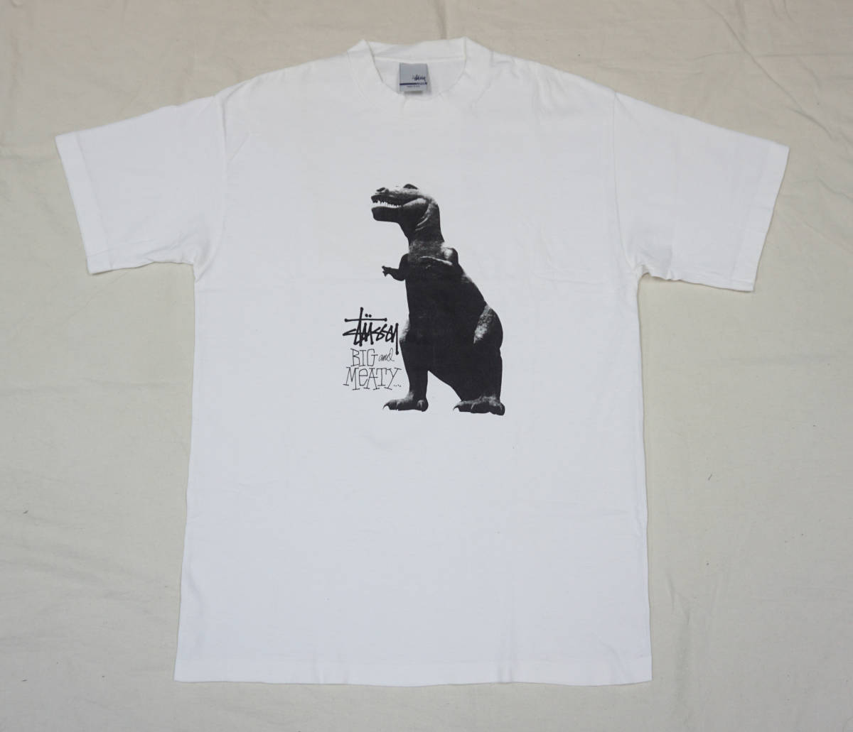 デッドストック! 90s USA製 OLD STUSSY 『BIG AND MEATY』 Tシャツ