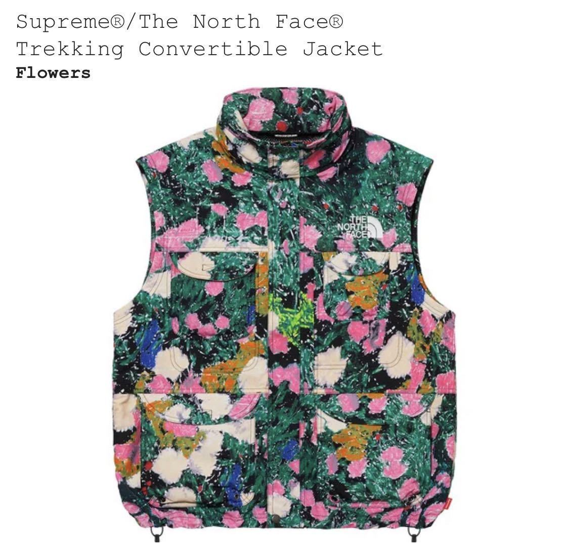 22SS Supreme The North Face Trekking Convertible Jacket Flowers M
