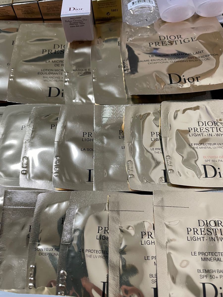 Dior ディオール 試供品 サンプル 119点 プレステージ カプチュール サブリマージュ 美容液 クリーム 化粧水 洗顔 下地