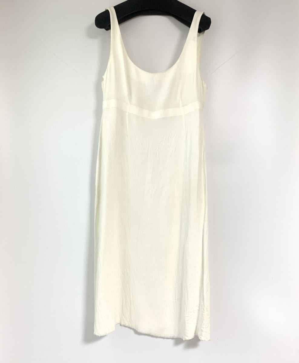 martin margiela マルタンマルジェラ ワンピース 白 ノースリーブ