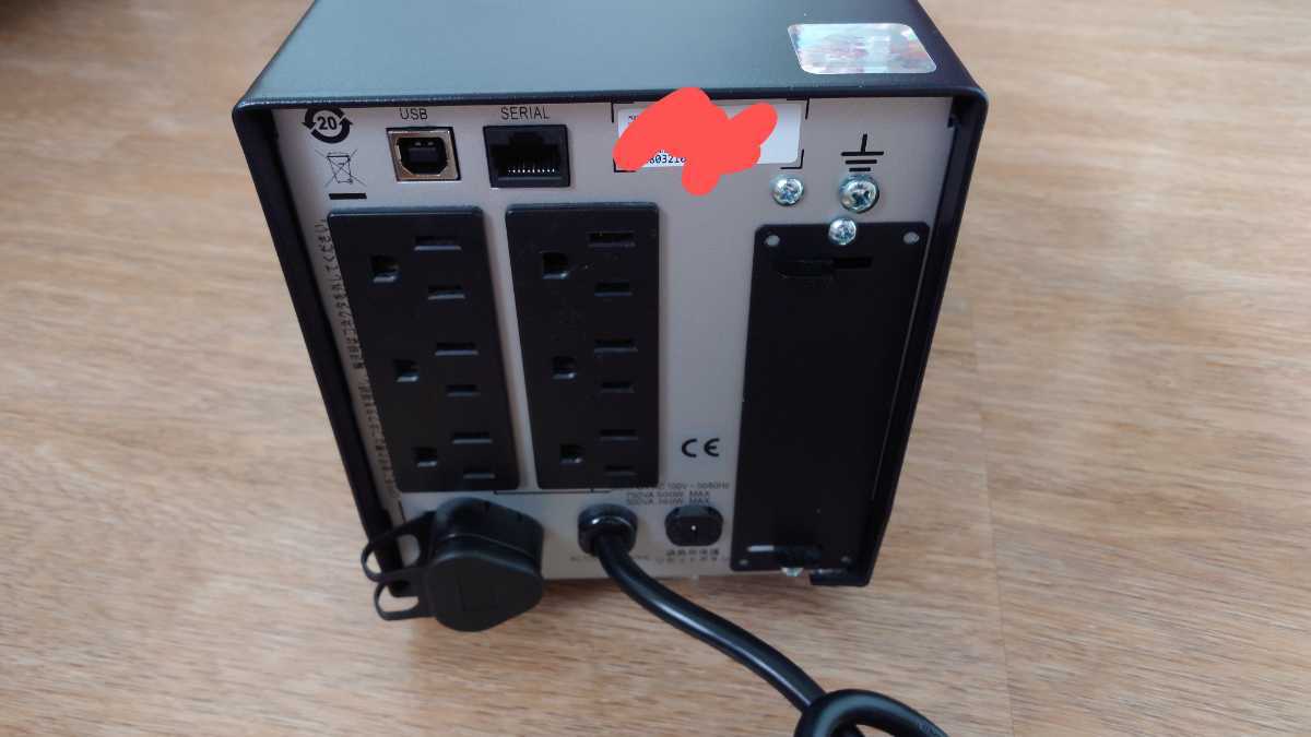 【美品】APC SMT500 無停電電源装置 UPS シュナイダーエレクトリック _画像5