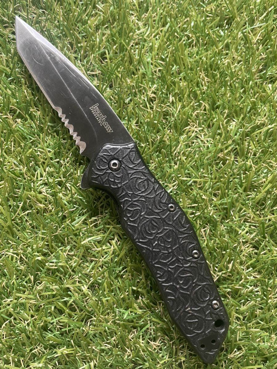 KERSHAW #001［KURO 1835TBLKST］カーショウ　フォールディングナイフ 折りたたみナイフ