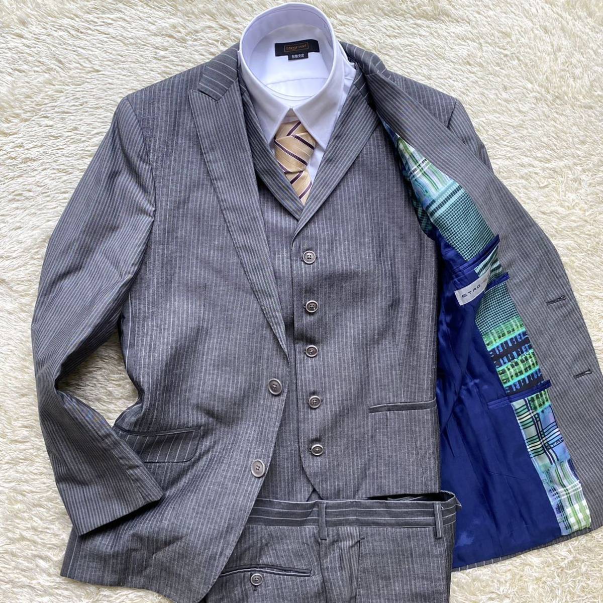 極美品 エトロ 『圧倒的存在感』 ETRO スーツ ジャケット スリーピース