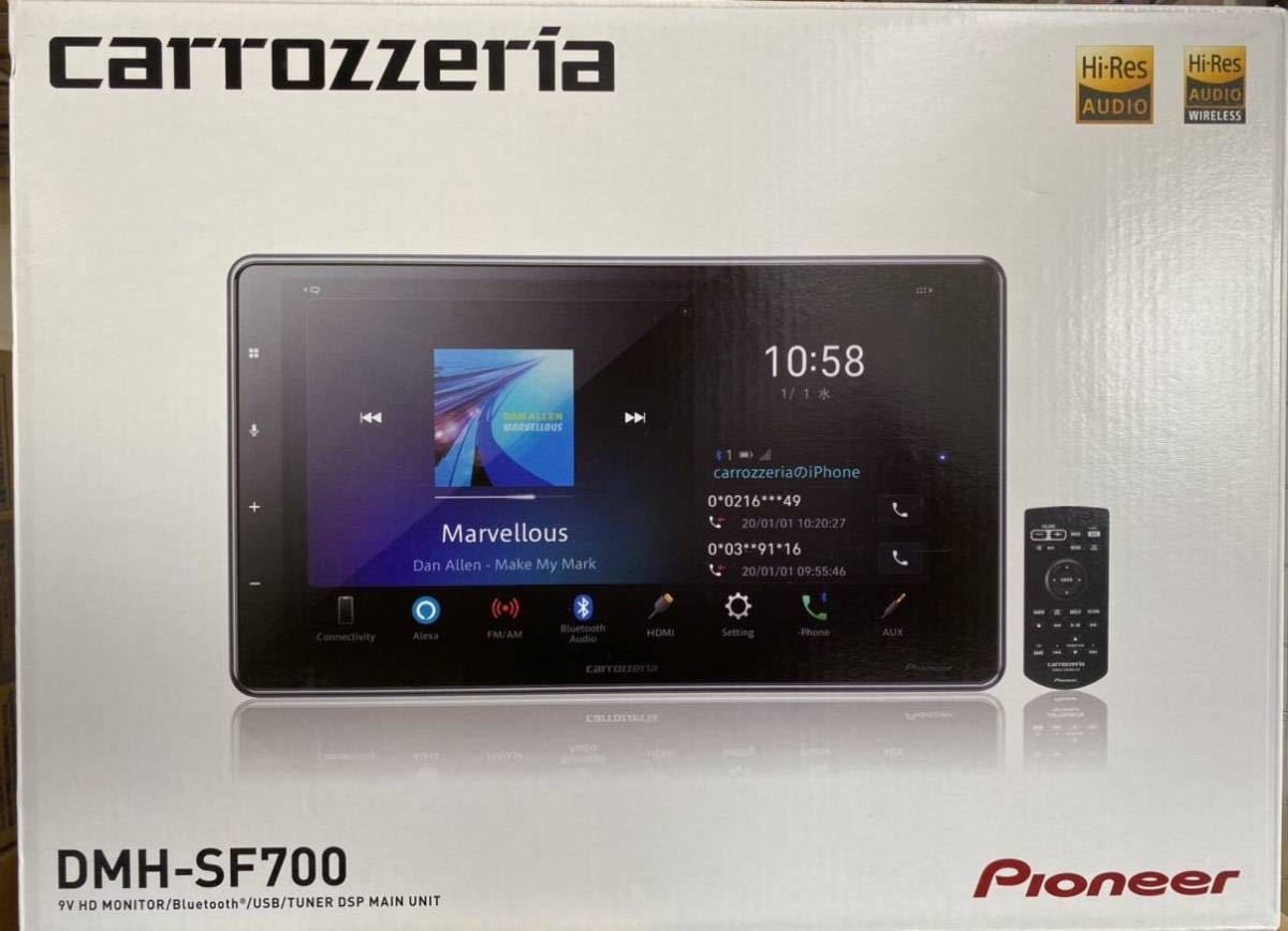 carrozzeriaカロッツェリアDMH-SF700大画面9V型1DINディスプレイ