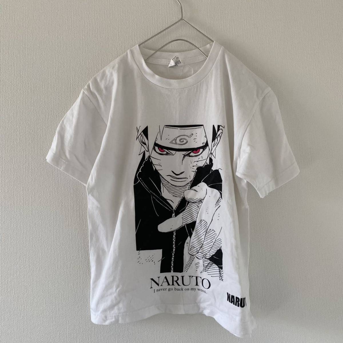 NARUTOナルトtシャツアニメt半袖メンズホワイト白mMジャンプ古着