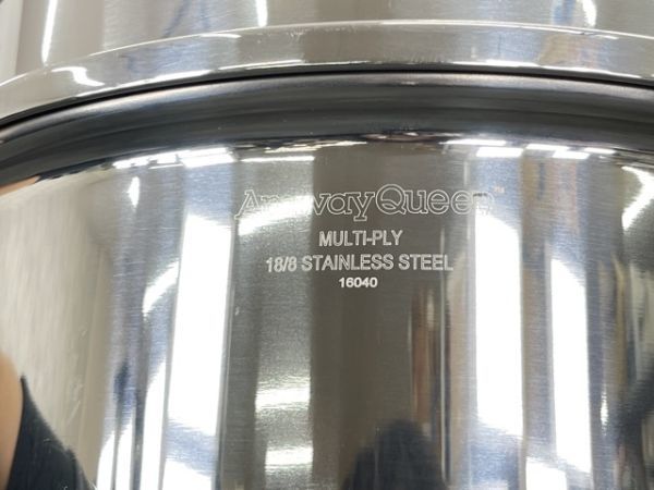 Amway Queen アムウェイ クイーン MLULTI-PLY 18/8 ステンレス 調理器具 5組セット 両手鍋 片手鍋 フライパン 蒸し器 キッチン / 60882_画像8
