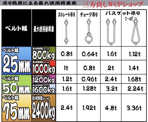 スリングベルト ベルト幅 25mm全長 3m 　ナイロンスリング 　ベルトスリング 　繊維ベルト 吊ベルト 荷吊りベルト 吊上げ ロープ 牽引_画像2