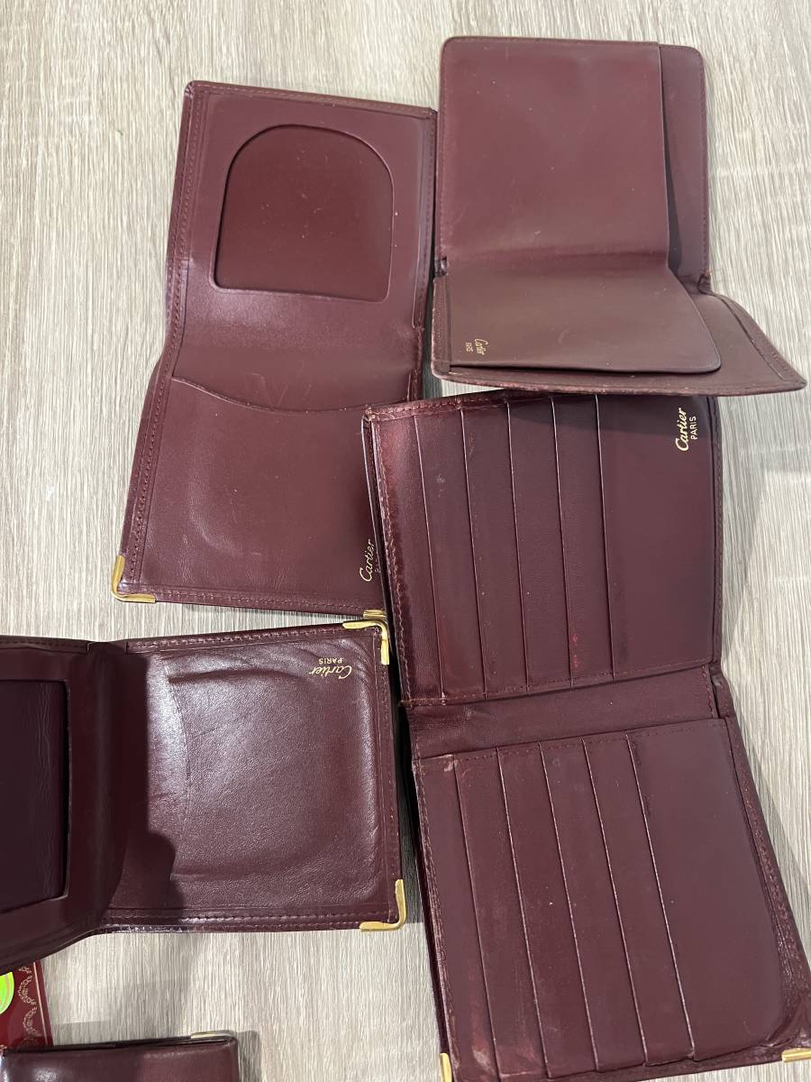 カルティエ Cartier まとめ売り8点 財布 キーケース ギャランティ
