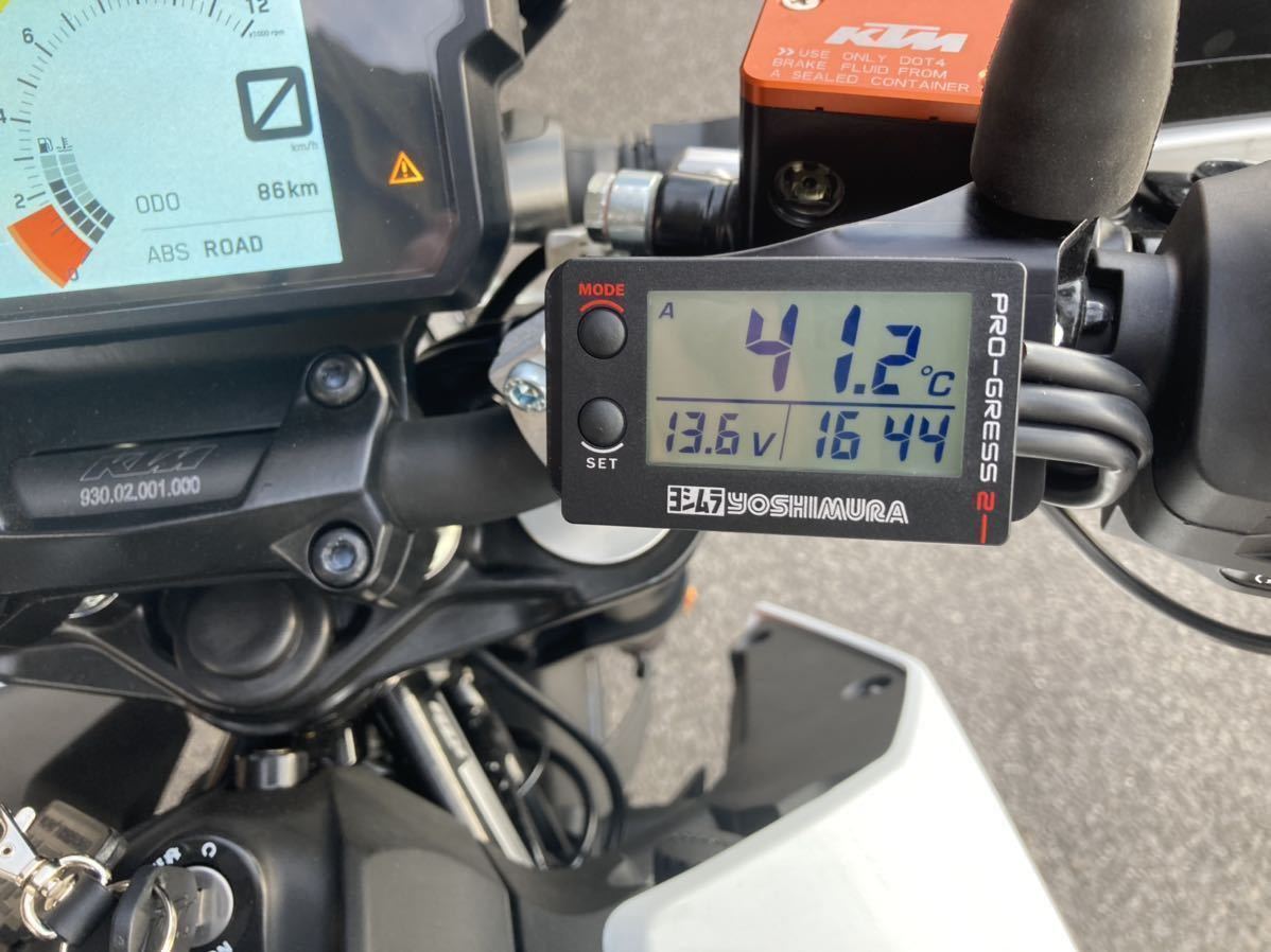 KTM 200 DUKE 油温計 取り付け センサー アダプター RC200 ワンオフ ヨシムラ アクティブ デジタルメーター テンプ メーター センサー