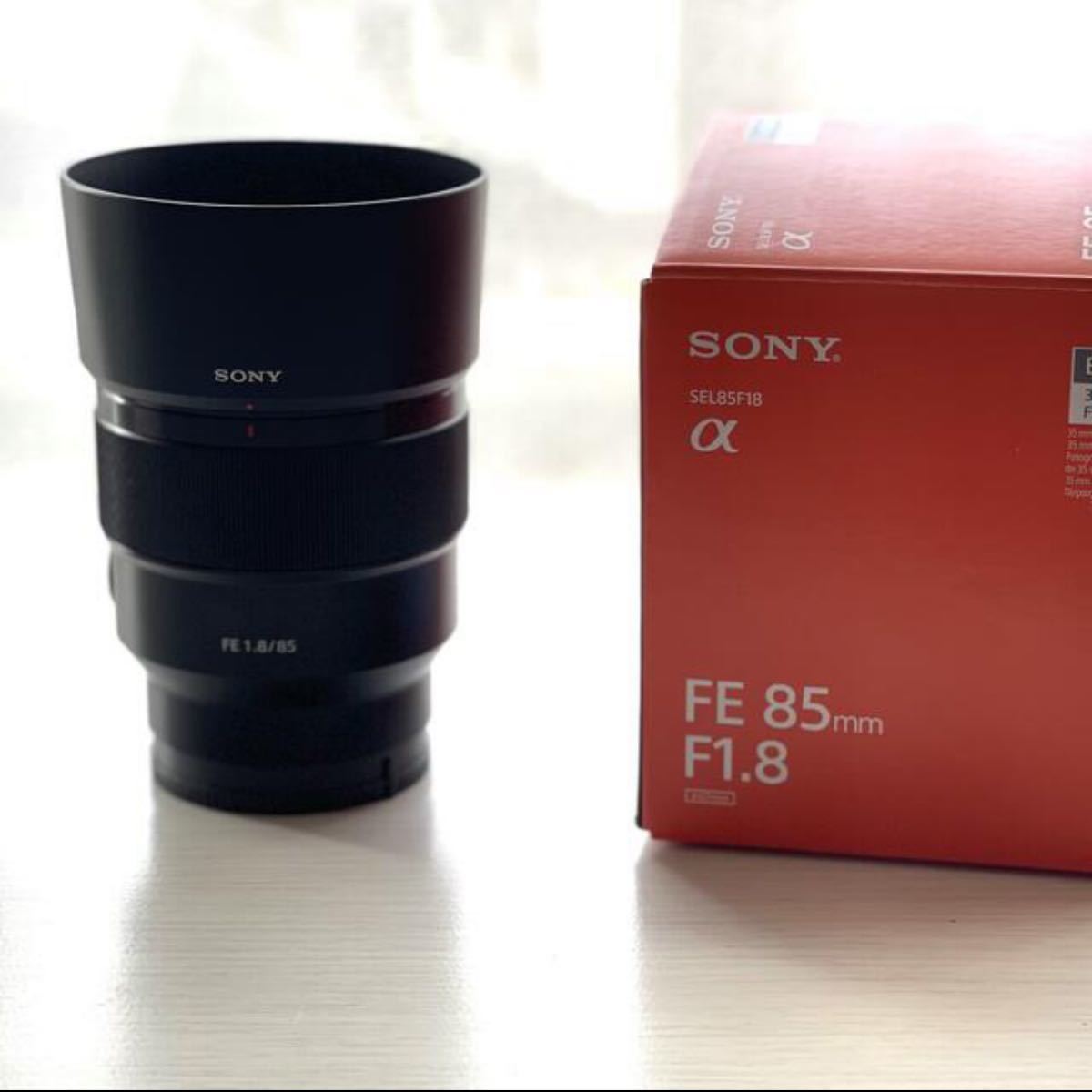 美品　SONY FE 85mm F1.8 SEL85F18 フィルター付き