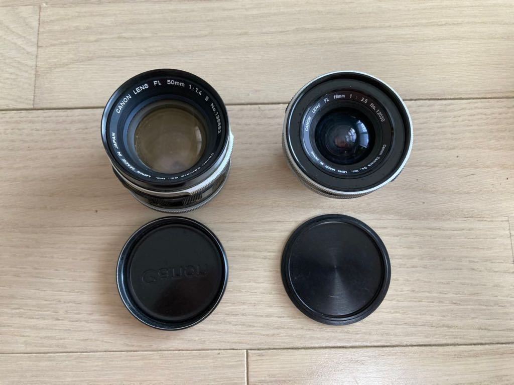 Canon キャノン レンズ 2点セット 動作未確認 ジャンク扱い FL 19mm 1