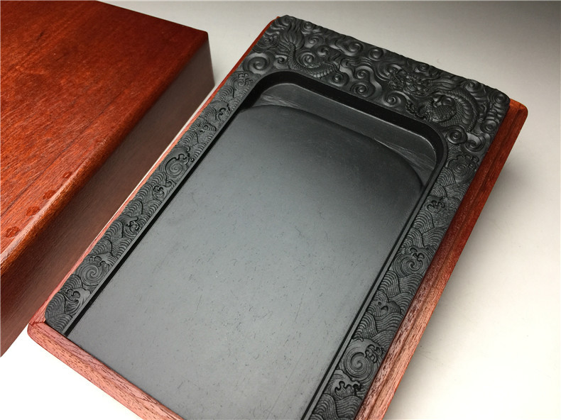 天然石 硯 龍紋 歙州硯 端渓硯 / 水巌 端渓老坑羅漢硯 紅絲硯 書道具
