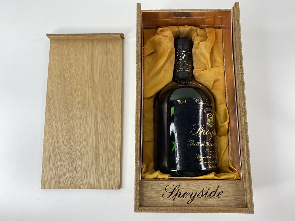 【693】未開栓　スペイサイド / Speyside　15年　ブラックラベル　スコッチ　ウイスキー　750ml 　43%　木箱入り　古酒_画像10