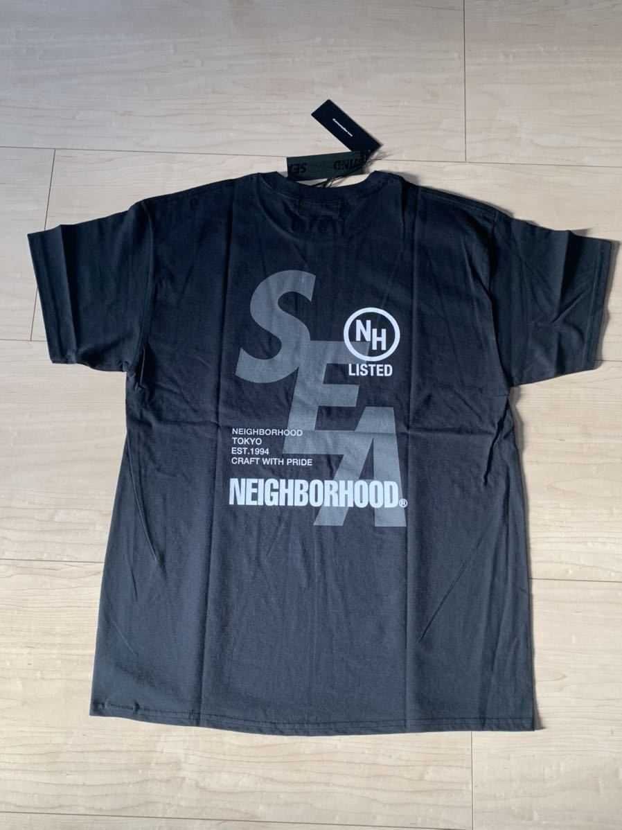 新品L NEIGHBORHOOD WIND AND SEA NHWDS-2 / C-TEE . SS Black