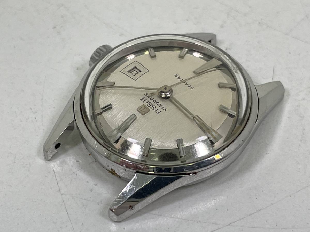 H0405-127 6242【1円スタート】腕時計　ティソ　TISSOT　VISODATE　シースター　SEASTAR　手巻き　デイト　シルバー文字盤_画像5