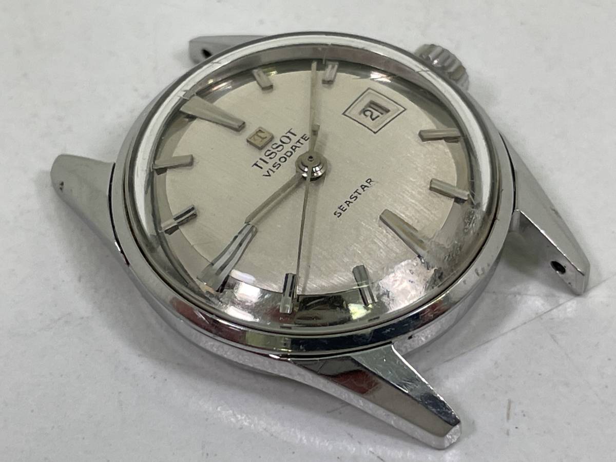 H0405-127 6242【1円スタート】腕時計　ティソ　TISSOT　VISODATE　シースター　SEASTAR　手巻き　デイト　シルバー文字盤_画像6