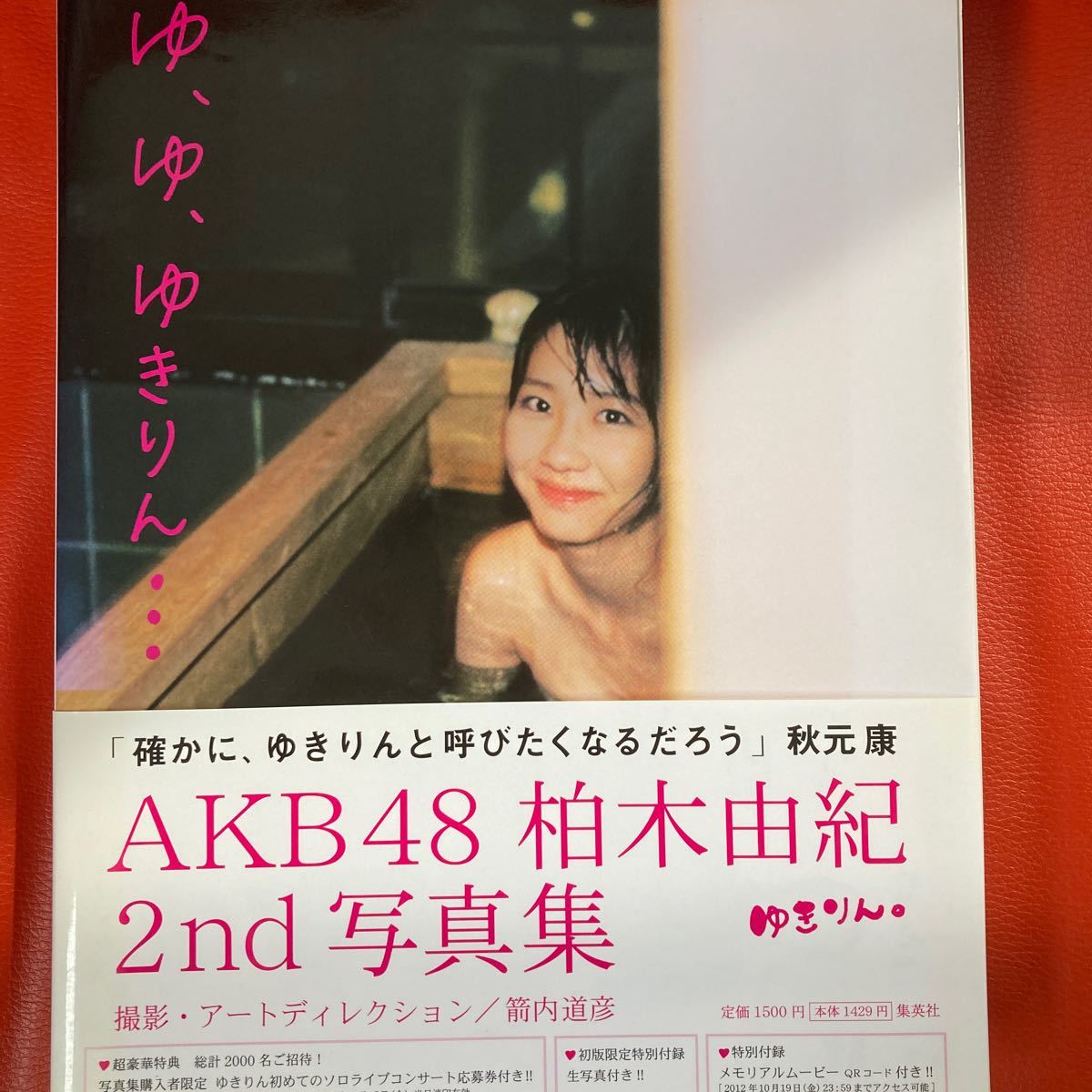 柏木由紀　 2nd 写真集　『ゆ、ゆ、ゆきりん…』　AKB48 初版