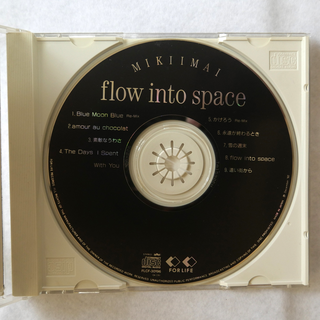 ◆ユーズド ミュージックCD◆ flow into space / 今井美樹◆美品◆東京発◆0716_画像4