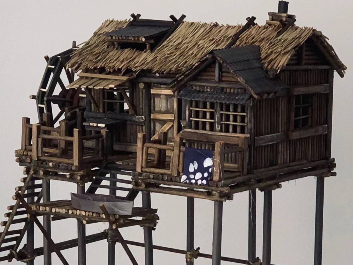 オリジナル製作品 1/35 スケール 木の屋 建物 手作り ジオラマ作品