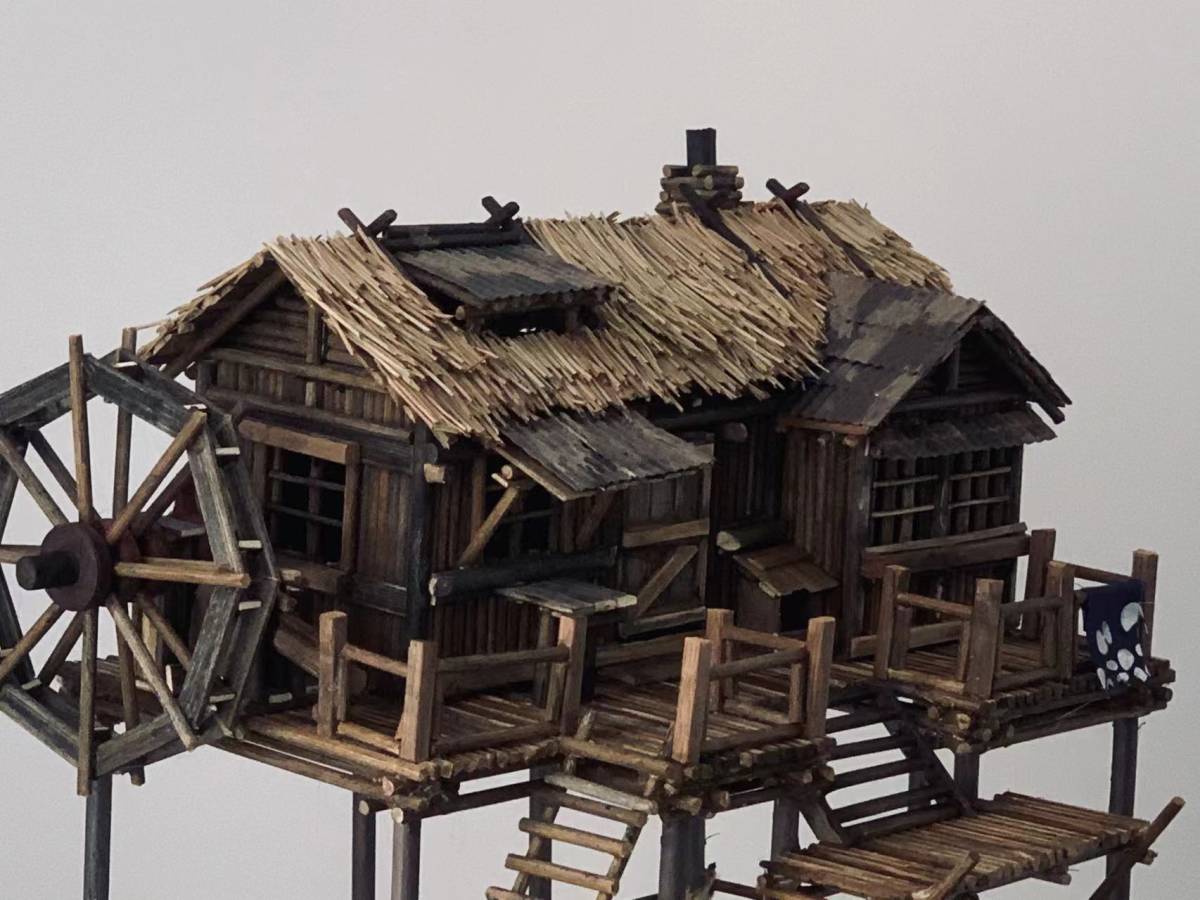 オリジナル製作品 1/35 スケール 木の屋 建物 手作り ジオラマ作品