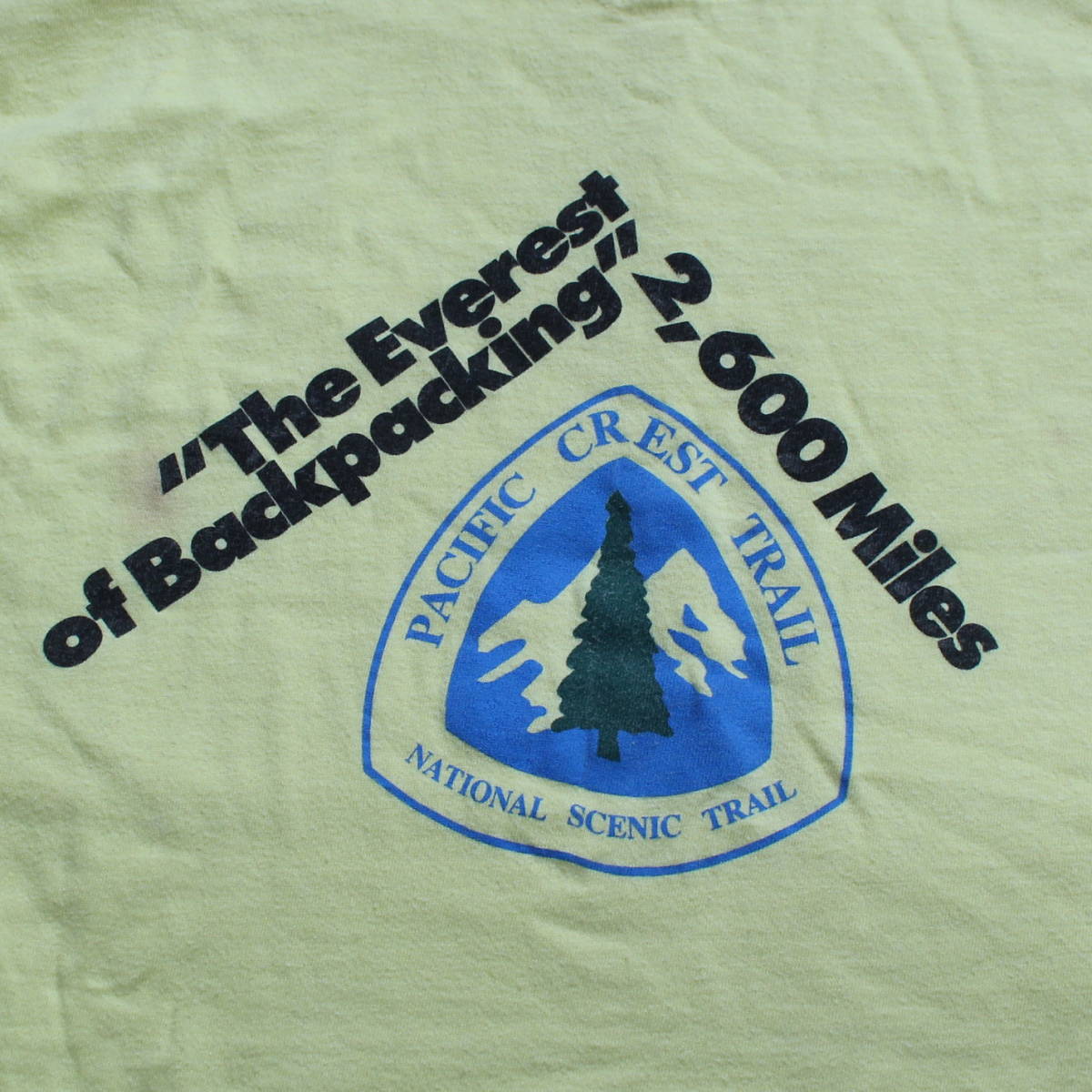 レア1980-90s Pacific Crest TrailヴィンテージTシャツ アメリカUSAトレイル マウンテン ULハイキング アウトドア 古着ギア ジョンミューア_画像4