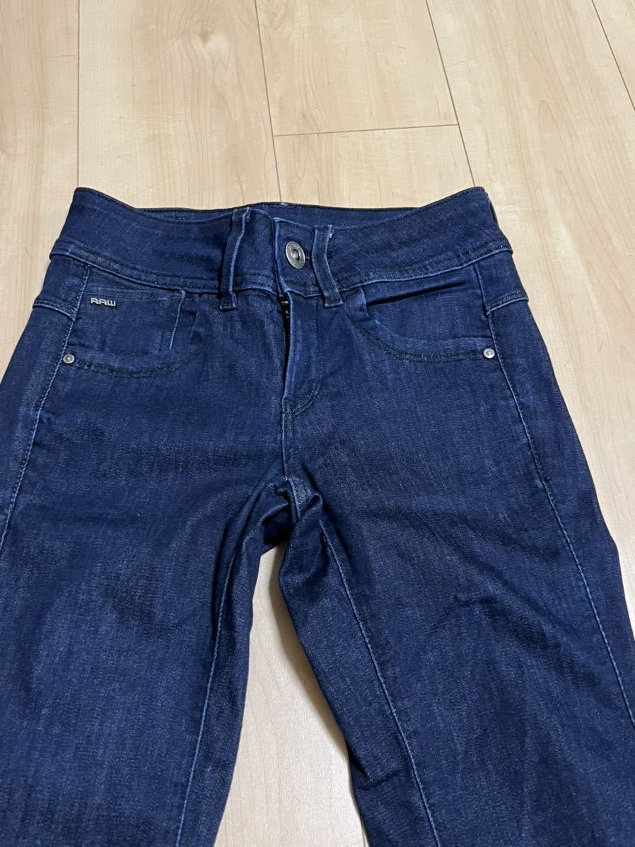 G STAR RAW ジースターロー★ LYNN MID SKINNY JEANSスキニージーンズデニムW23 L30 定価25000円 ★送料400円可_画像3