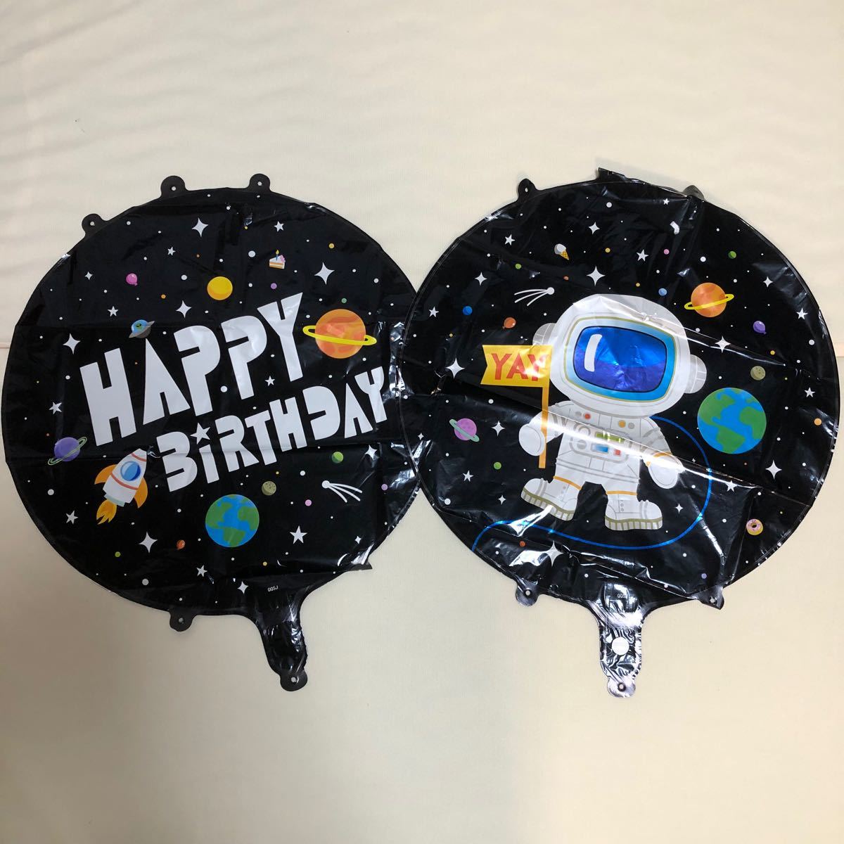ビッグバルーン　宇宙飛行士　誕生日　飾り付け　男の子　風船　大きい　文字　