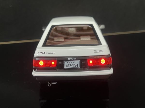 AE86 トレノ トヨタ Toyota 1/20 ミニカー ホワイト H65_画像4