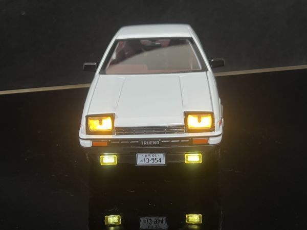 AE86 トレノ トヨタ Toyota 1/20 ミニカー ホワイト H65_画像3