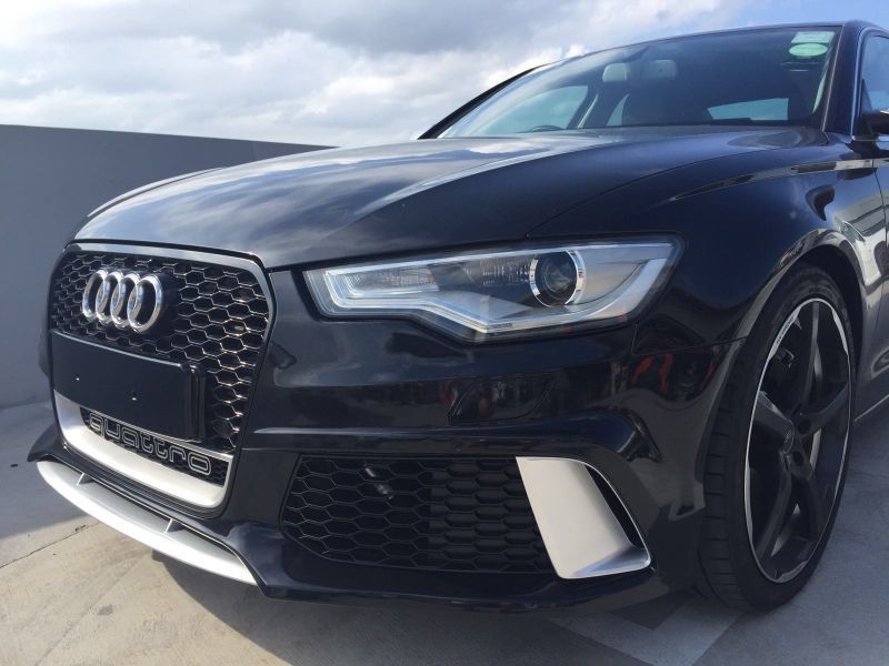 ●アウディ4G 前期Ａ6/S6用 RS6タイプフロントバンパーセット/AUDI/ウレタンバンパー/RS6/純正同様素材/人気商品/最安値挑戦_画像3