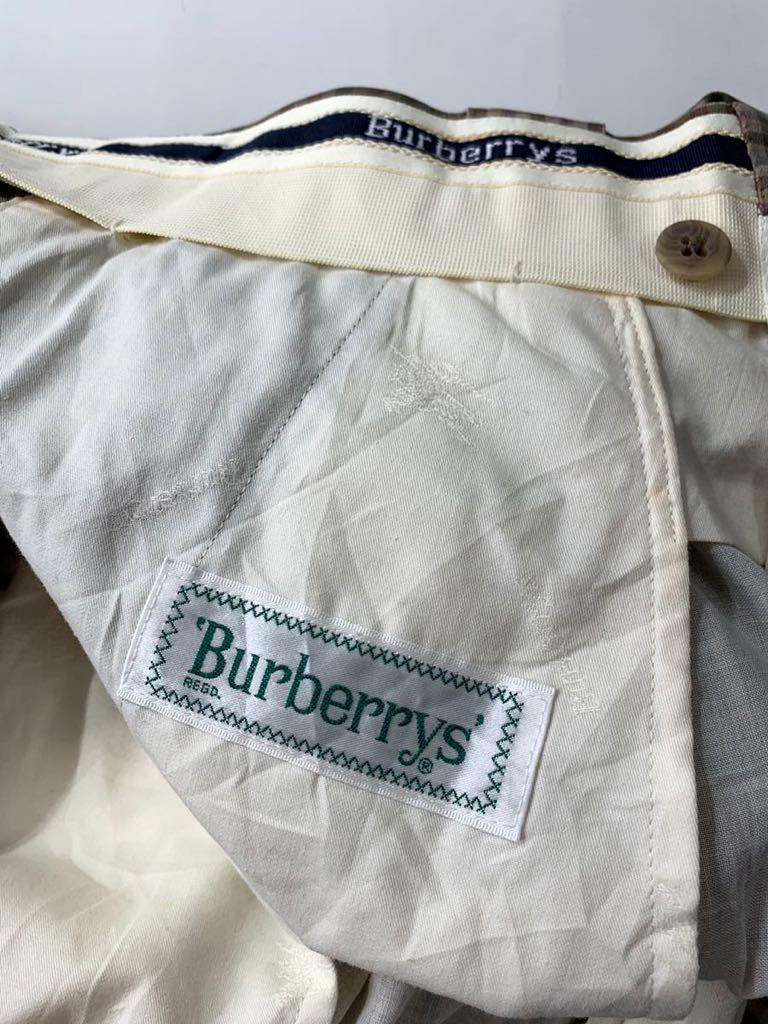 80's Burberry's VINTAGE BURBERRY チェック柄 クロップド丈 チェックパンツ 80年代 メンズ パンツ ショーツ オールド バーバリー