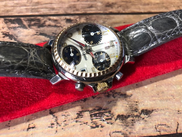 安い本物 付属品付 レア 良品 RITMO 腕時計 メンズ クオーツ グレー 