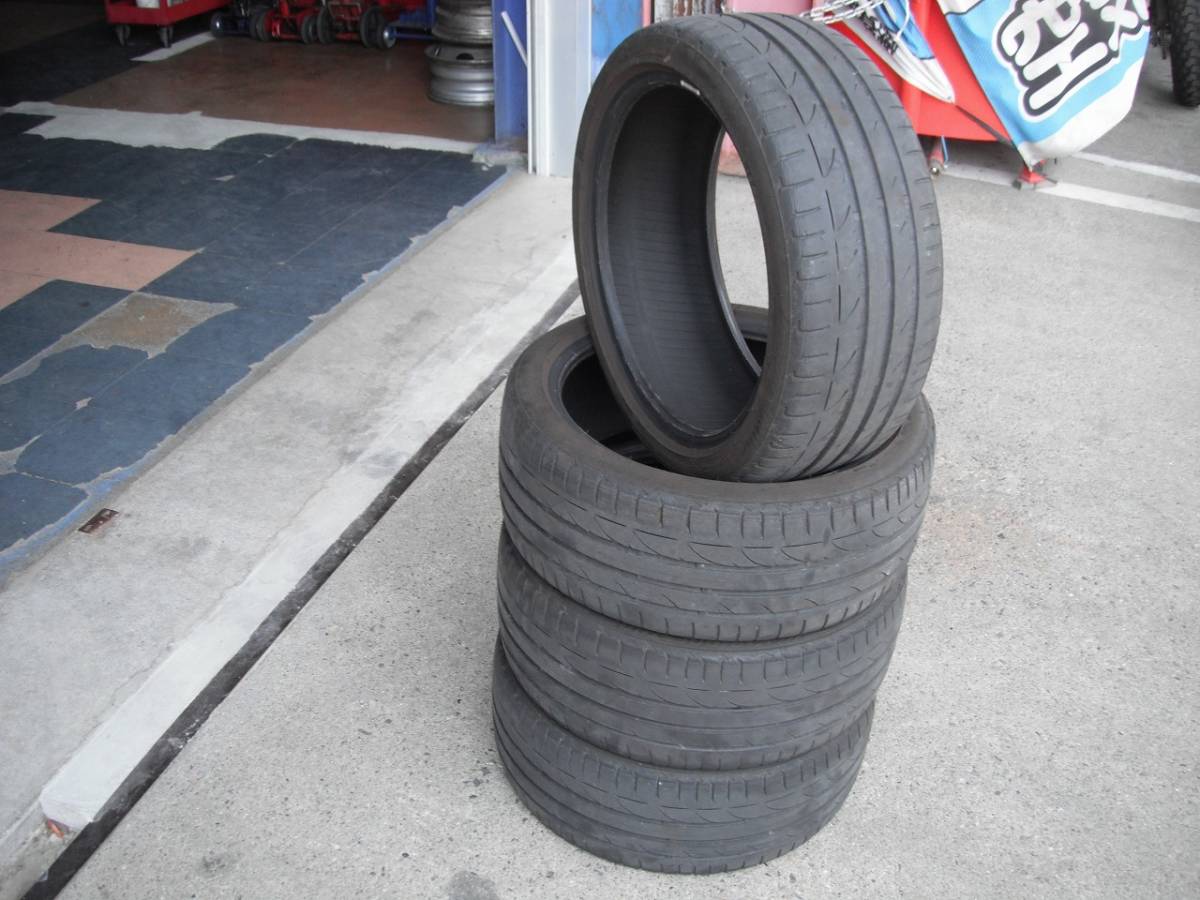 中古 タイヤ ブリヂストン ポテンザ S001 215/40R17 215/40-17 4本 アクア bB スイフト スイフトスポーツ ヤリス フィット ポロ POLO GTI_画像1