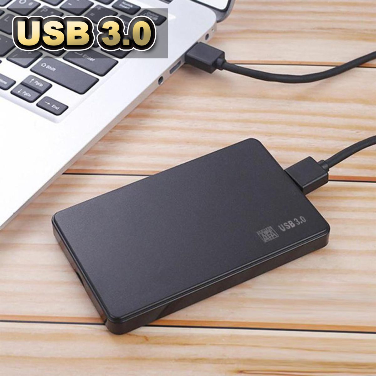 【USB 3.0 接続】 2.5インチ HDD/SSD ケース SATA ハードディスクケース 4TBまで 9.5mm/7mm厚両対応 工具不要 【ブラック】_画像9