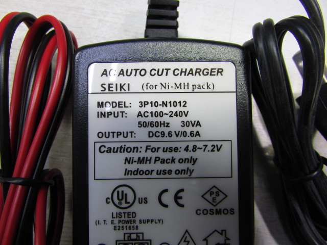 [YZZ0225]*SEIKI 4.8-7.2V nickel water element /nikadoAC fast charger Delta pi-k auto cut with function * unused goods 