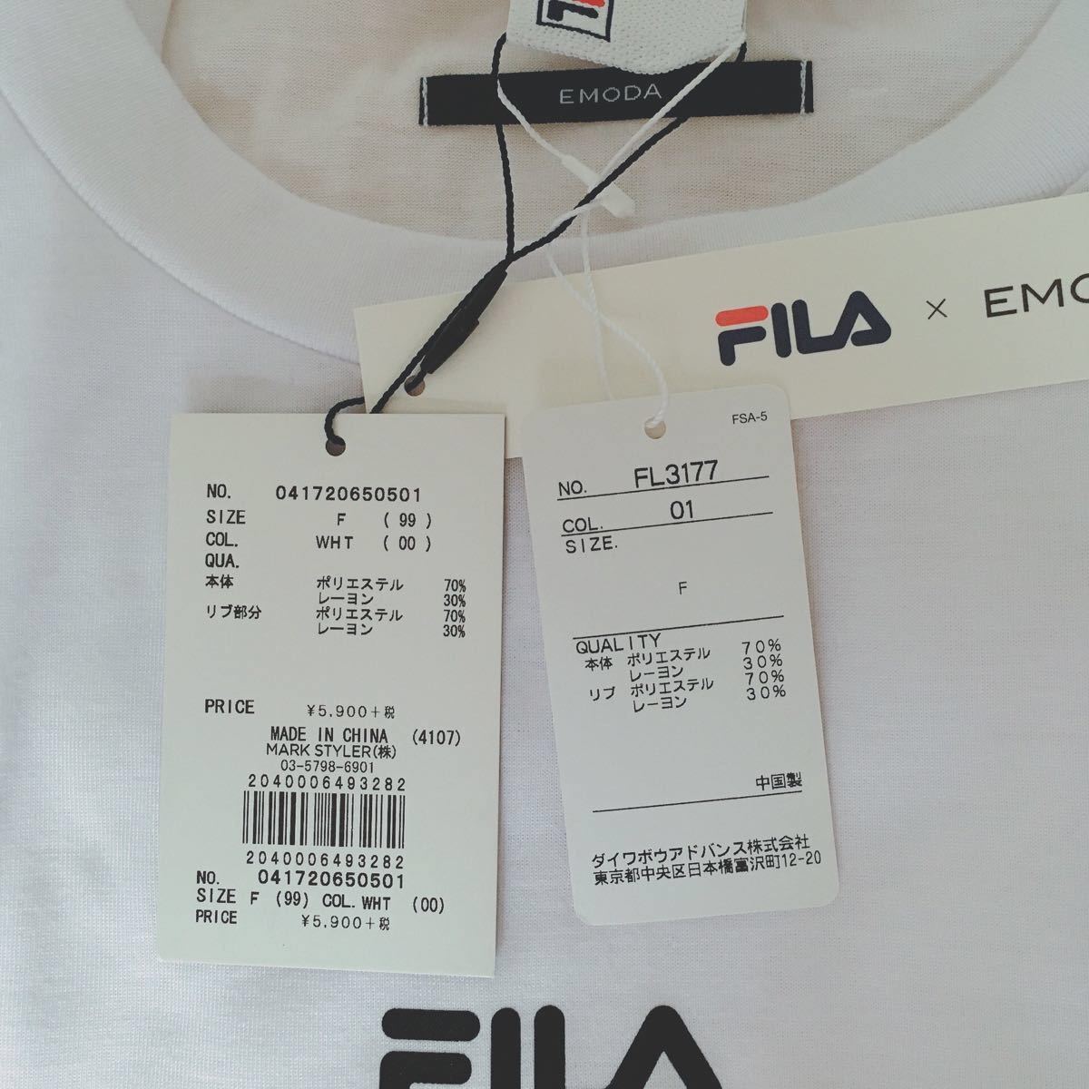 EMODA × FILA コラボ　Tシャツ