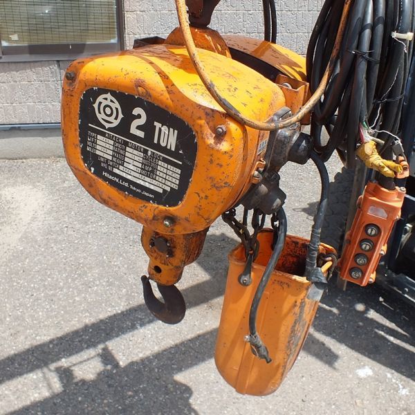 山形】日立 ホイスト 2t 電動チェーンブロック 電動トロリー付き 山形】日立 ホイスト 2t 電動チェーンブロック 電動トロリー付き